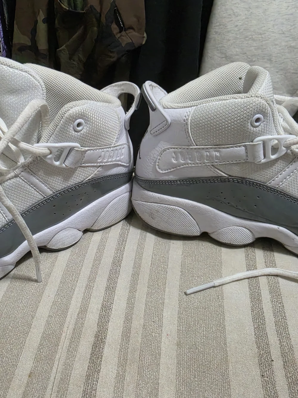 Nike Air Jordan White Kids Sneakers (3Y)